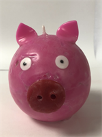 Recycled Wax Piggy Character