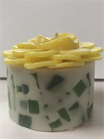 Recycled Wax Daffodil Candle