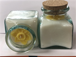 Recycled Wax Daffodil Candle in a Bottle